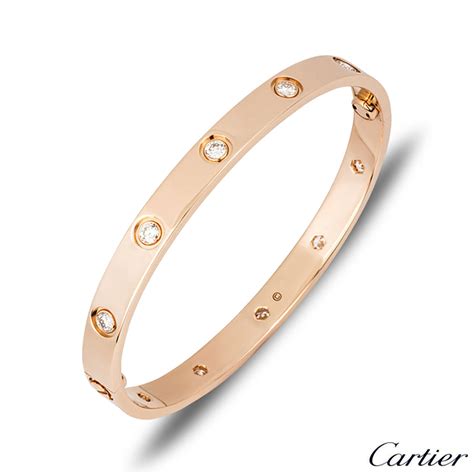 cartier rose gold bracelet - cartier bracelet rose gold diamonds.